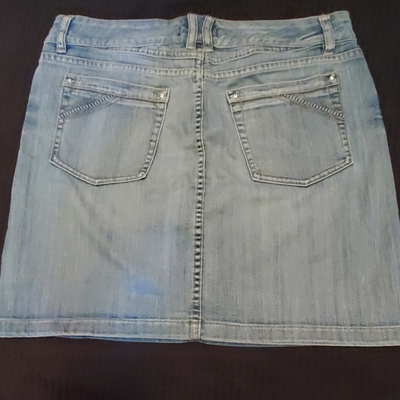 White House Black Market Blue Jean Skirt Womens 8 - Picture 2 of 4